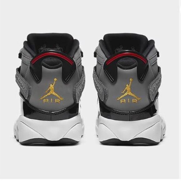 Jordan 6 Rings Smoke Grey Black Red Gold Size:  US Men's 11 / Fits Women's 12.5 - Picture 3 of 4